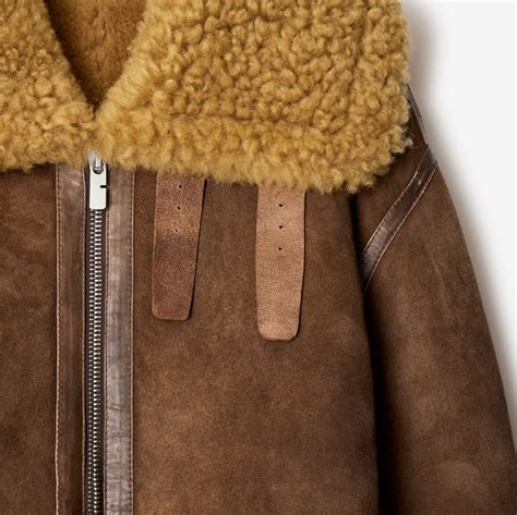 montone shearling burberry|Shearling Coat in Moss .